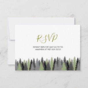 Tarjeta De Confirmación De Asistencia Animales forestales de Woodland
