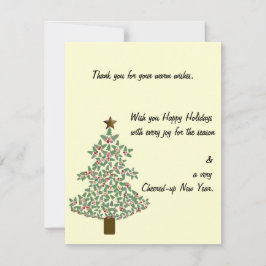 Tarjeta De Confirmación De Asistencia Árbol de Navidad Ártico