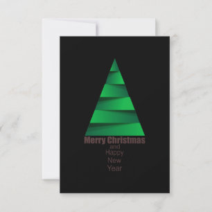 Tarjeta De Confirmación De Asistencia Árbol de Navidad moderno