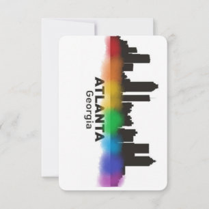 Tarjeta De Confirmación De Asistencia Arco iris Atlanta