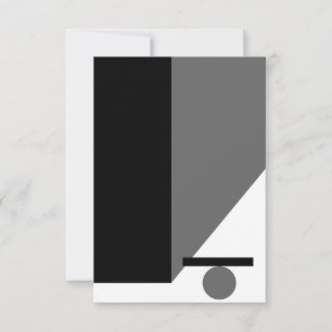 Tarjeta De Confirmación De Asistencia Arte abstracto de pared de geometría