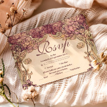 Arte Nouveau Quinceañera Orquídea Vintage