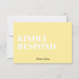 Tarjeta De Confirmación De Asistencia Audaz Boda moderno Retro Funky Bright