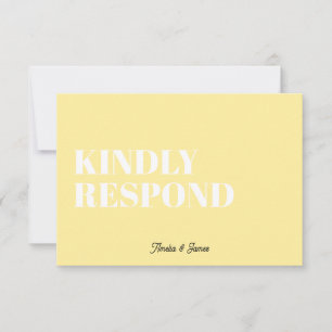Tarjeta De Confirmación De Asistencia Audaz Boda moderno Retro Funky Bright