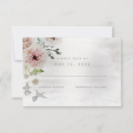 Tarjeta De Confirmación De Asistencia Aura De La Naturaleza Boda No Elección De Comida T
