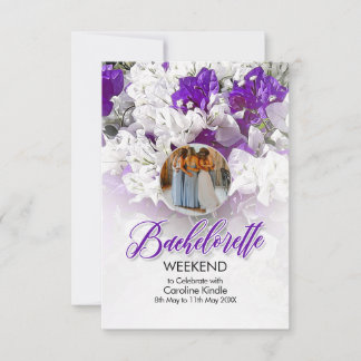 Tarjeta De Confirmación De Asistencia Bachelorette Weekend Wedding Invitation