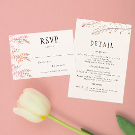 Tarjeta De Confirmación De Asistencia Bailar Con La Tarjeta De Detalles Del Susurro De V