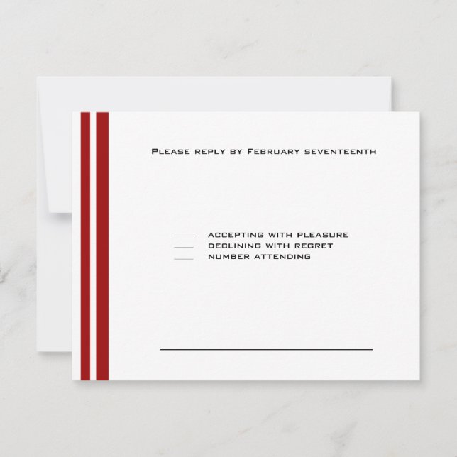 Tarjeta De Confirmación De Asistencia Bar deportivo de béisbol Mitzvah Fiesta Red (Anverso)