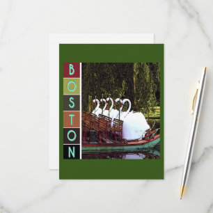 Tarjeta De Confirmación De Asistencia Barcos de cisnes en verano