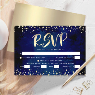 Tarjeta De Confirmación De Asistencia Bat Mitzvah Marina Aquarela Guión Dorado Entrada