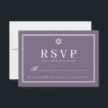 Tarjeta De Confirmación De Asistencia Bat Mitzvah Monograma moderno Código QR simple<br><div class="desc">Compuesto por simples marcos rectos con escritura cursiva clásica y tipografía serif. Estos elementos son sencillos,  atemporales y clásicos. Esto es diseñado por Select Fiesta Supplied Supplied,  exclusivo para Zazzle. Disponible aquí: http://www.zazzle.com/store/selectpartysupplies</div>