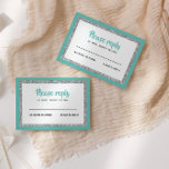 Tarjeta De Confirmación De Asistencia Bat Mitzvah Purpurinoso, té y plata<br><div class="desc">Esta tarjeta de inserción de moda incluye letras en negrita en la parte delantera con un aspecto en capas en purpurina plateado y blanco, y una parte posterior de color sólido. Agregue el texto utilizando el formulario de plantilla. Cambie el tipo de letra, el diseño y los colores utilizando la...</div>