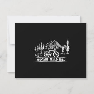 Tarjeta De Confirmación De Asistencia Bicicletas Mountain Trail - Bicicleta ciclista