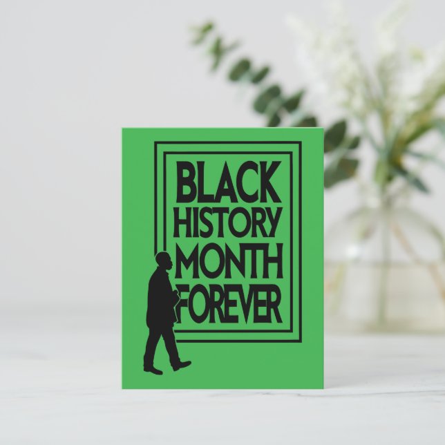 Tarjeta De Confirmación De Asistencia Black History Month Forever (Anverso de pie)