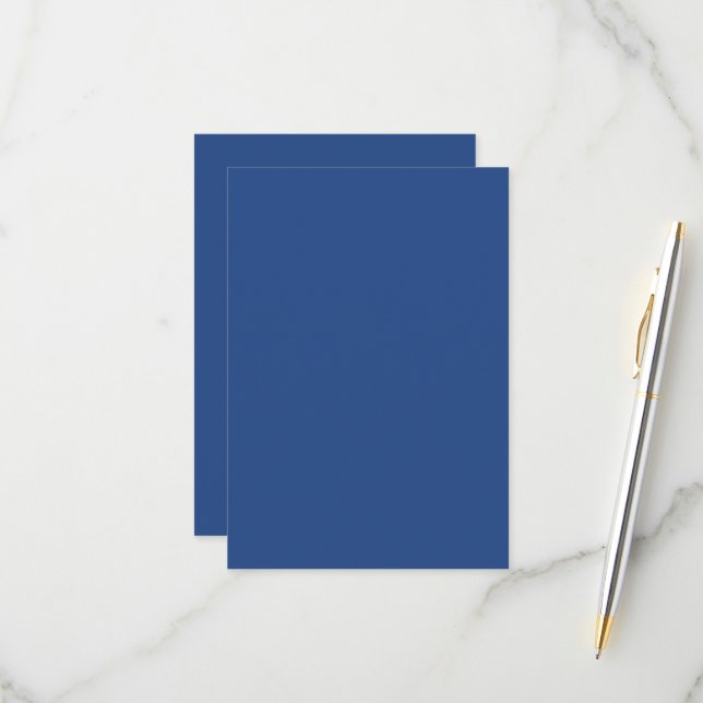 Tarjeta De Confirmación De Asistencia Blank Crea tu propio - Azul profundo (Anverso/Reverso In Situ)
