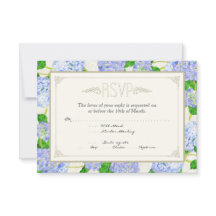 Blue Hydrangea Lace Floral Elegante Bodas Formales