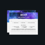 Tarjeta De Confirmación De Asistencia Blue Purple Watercolor Galaxy Bat Bar Mitzvah<br><div class="desc">Buscando las tarjetas RSVP de mitzvah de barra de murciélago galaxy que pueden caber en las opciones de comida y otros detalles a los que le gustaría que su invitado pudiera responder? Crea tus propias tarjetas rsvp de acuarela en una divertida plantilla de galaxy DIY en el espacio exterior que...</div>