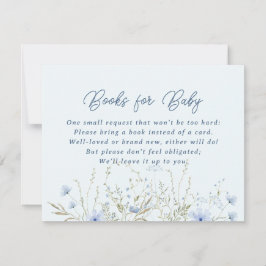 Tarjeta De Confirmación De Asistencia Blue Sky Wildflowers Book por Baby Baby Shower