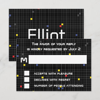 Tarjeta De Confirmación De Asistencia BM Bar Bat Mitzvah Juego On