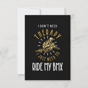 Tarjeta De Confirmación De Asistencia BMX es mi terapia