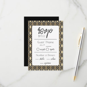 Tarjeta De Confirmación De Asistencia Boda africano