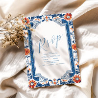 Boda azul mediterráneo italiano de mosaico