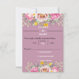 TARJETA DE CONFIRMACIÓN DE ASISTENCIA BODA BELLS