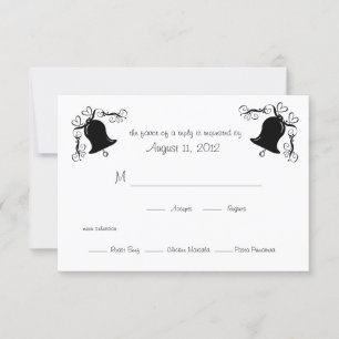 Tarjeta De Confirmación De Asistencia Boda Bells