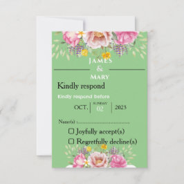 TARJETA DE CONFIRMACIÓN DE ASISTENCIA BODA BELLS