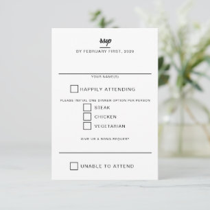 Tarjeta De Confirmación De Asistencia Boda Cake