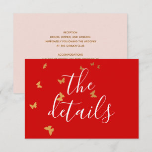 Tarjeta De Confirmación De Asistencia Boda Cake Butterflies