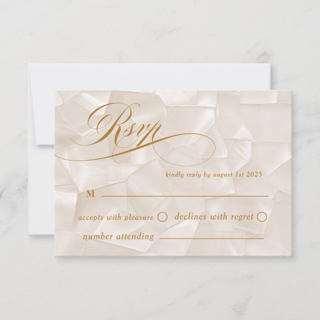 Tarjeta De Confirmación De Asistencia Boda Caligrafía Boho Chic (Anverso)