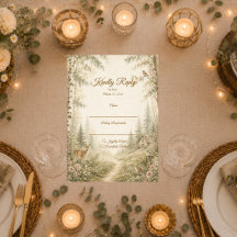 Boda caprichosa de cottage en el bosque