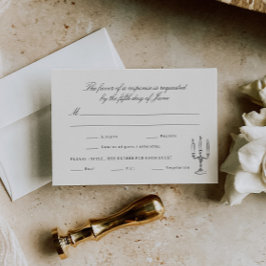 Tarjeta De Confirmación De Asistencia Boda caprichoso ilustrado