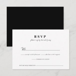 Tarjeta De Confirmación De Asistencia Boda caprichoso y moderno