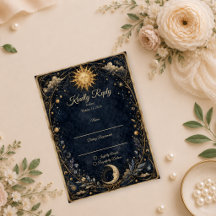 Boda Celestial del Sol y la Luna Vintage