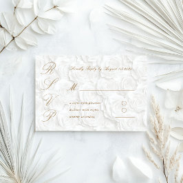 Tarjeta De Confirmación De Asistencia Boda Clásica