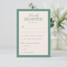 Boda clásica elegante verde y crema