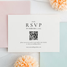 Boda Código Qr Moderno y Limpio