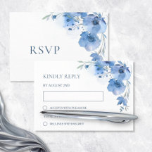 Boda con Acuarela Azul