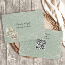 Boda con Arco de Marfil Boho con tarjeta de respue