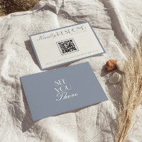 Boda con código QR azul polvoriento de dinero anti
