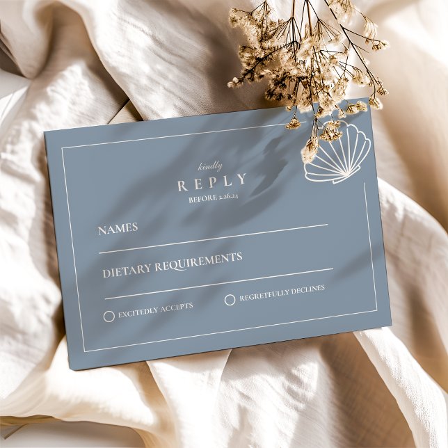 Tarjeta De Confirmación De Asistencia Boda con mano náutica (Subido por el creador)