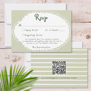 Tarjeta De Confirmación De Asistencia Boda con Palma Solar Chic Costera