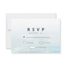 Boda de acuarela azul moderno