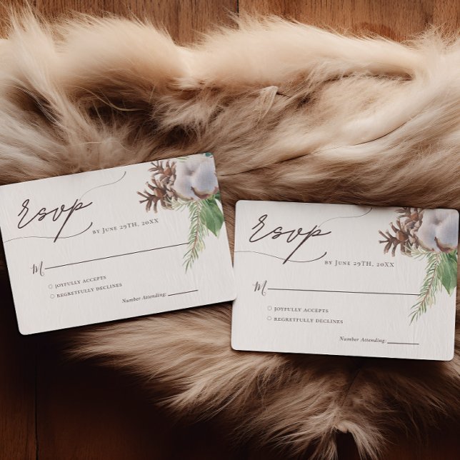 Tarjeta De Confirmación De Asistencia Boda de acuarela de Poinsettia floral (Subido por el creador)