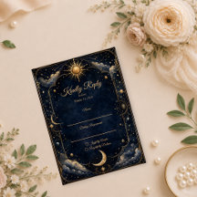 Boda de Astrología Vintage Celestial