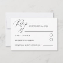 Boda de Caligrafía Minimalista en Blanco y Negro