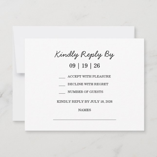 Tarjeta De Confirmación De Asistencia Boda de cítricos limón mediterráneo (Anverso)