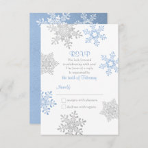 Boda de copo de nieve Lapis Blue Silver